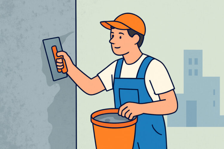 Betonilook ja mikrosementti seinäpinnan efektinä