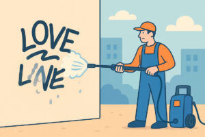 Graffitin poisto julkisilta pinnoilta turvallisesti