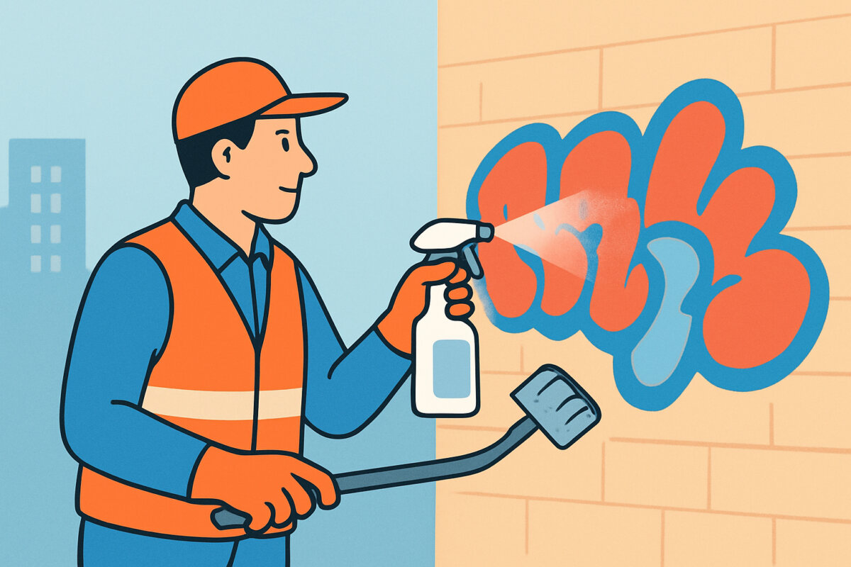 Graffitin poistoaineet ja ammattilaisen työ
